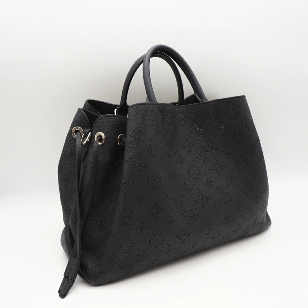 Louis Vuitton Mahina Bella Tote Handbag black calf leather
